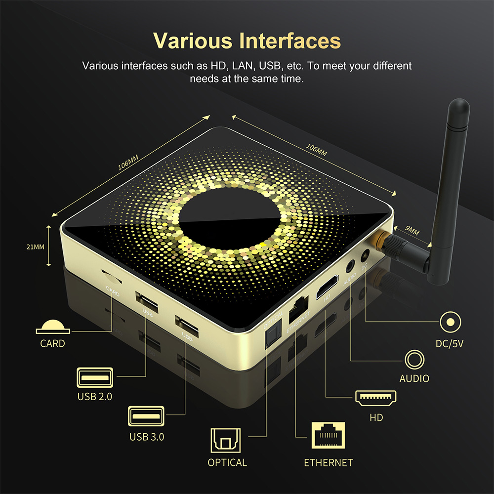 Amlogic S928X Android 11 WiFi 6 8K Ulta HD 8G RAM TV Box