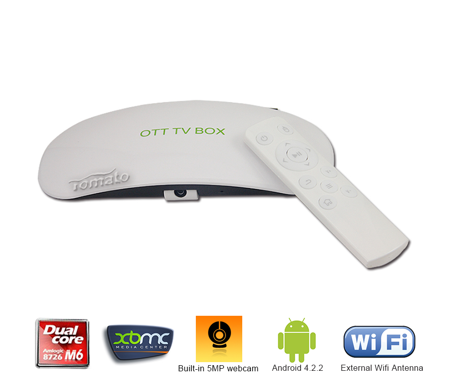 XBMC TV Kutusu Dört Çekirdek Mali400 GPU Android TV Kutusu X6