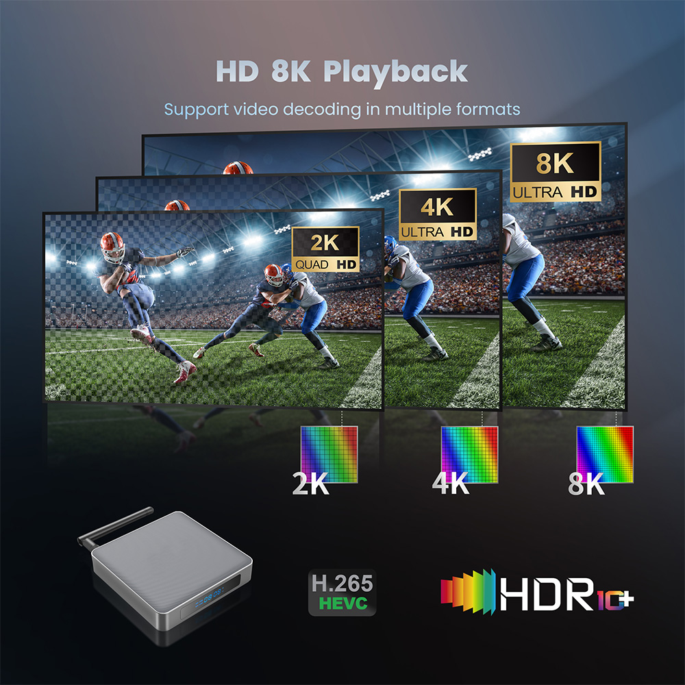 Rockchip RK3566 Quad Core Linux TV Box Support 8K ULTRA HD