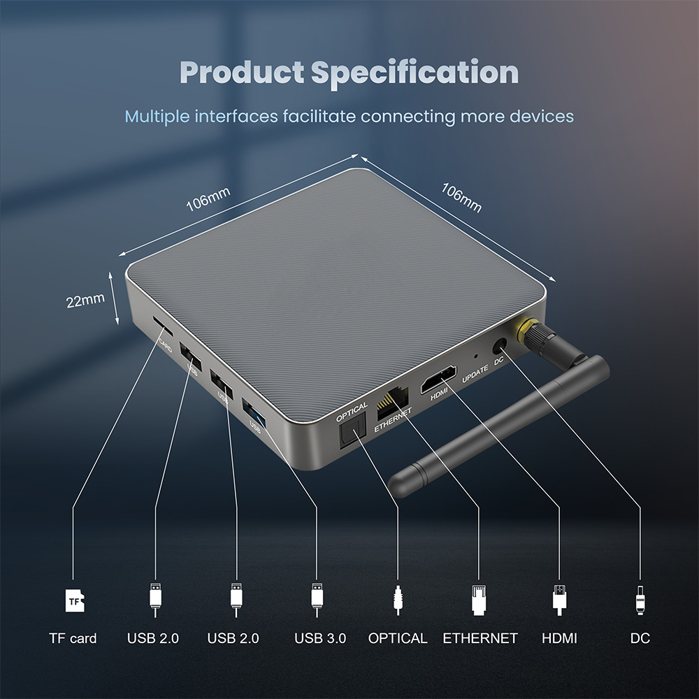 Rockchip RK3566 Quad Core Linux TV Box Support 8K ULTRA HD