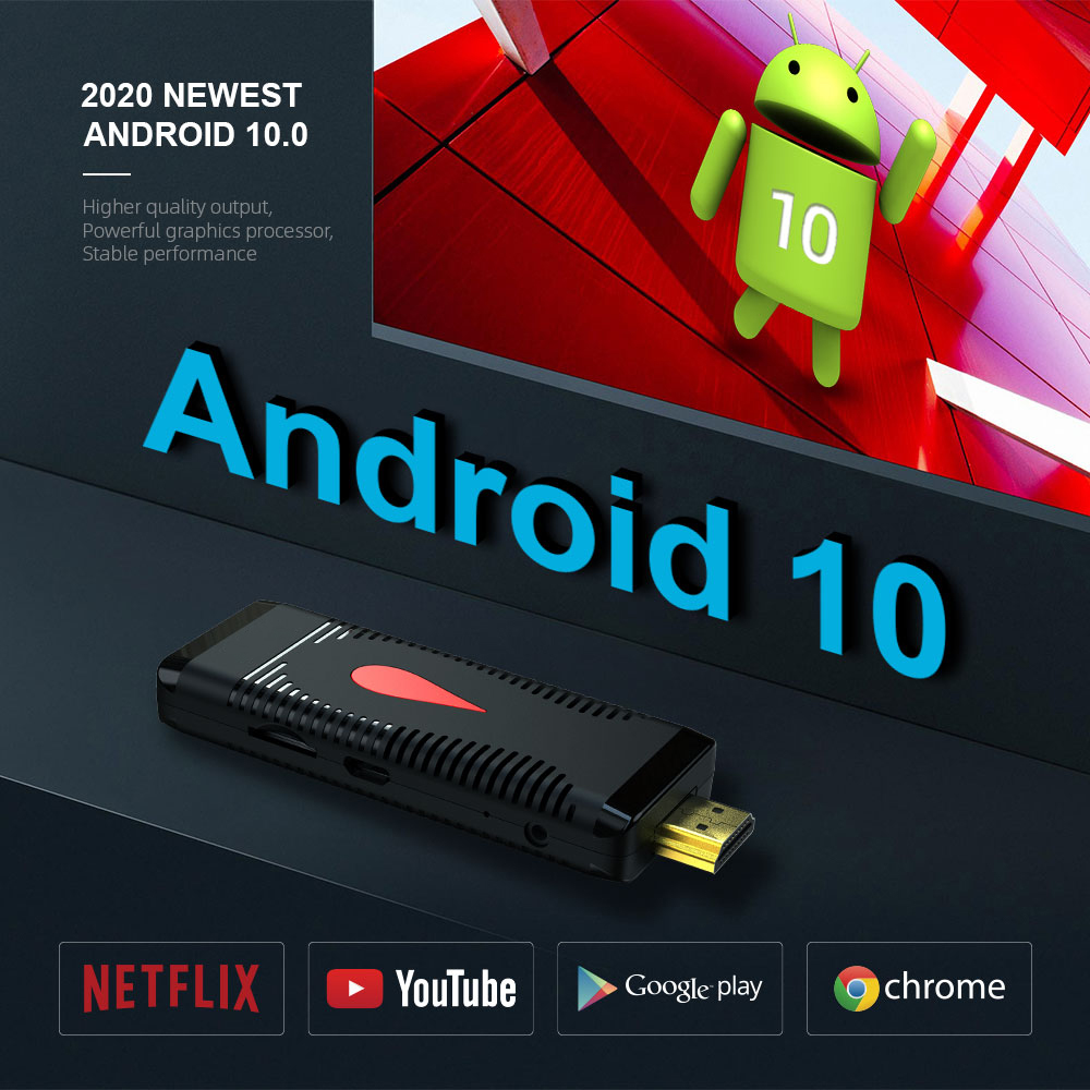 Mini TV Stick Allwinner H313 Android 10 4K Dongle
