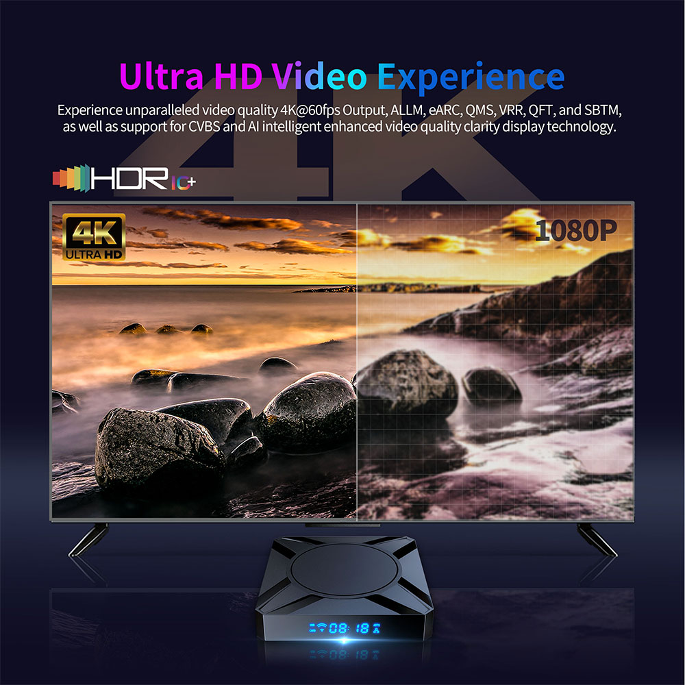 Custom Android TV Box | Amlogic S905X5M Quad Core 4K HDR10 Player | Shenzhen Tomato OEM/ODM