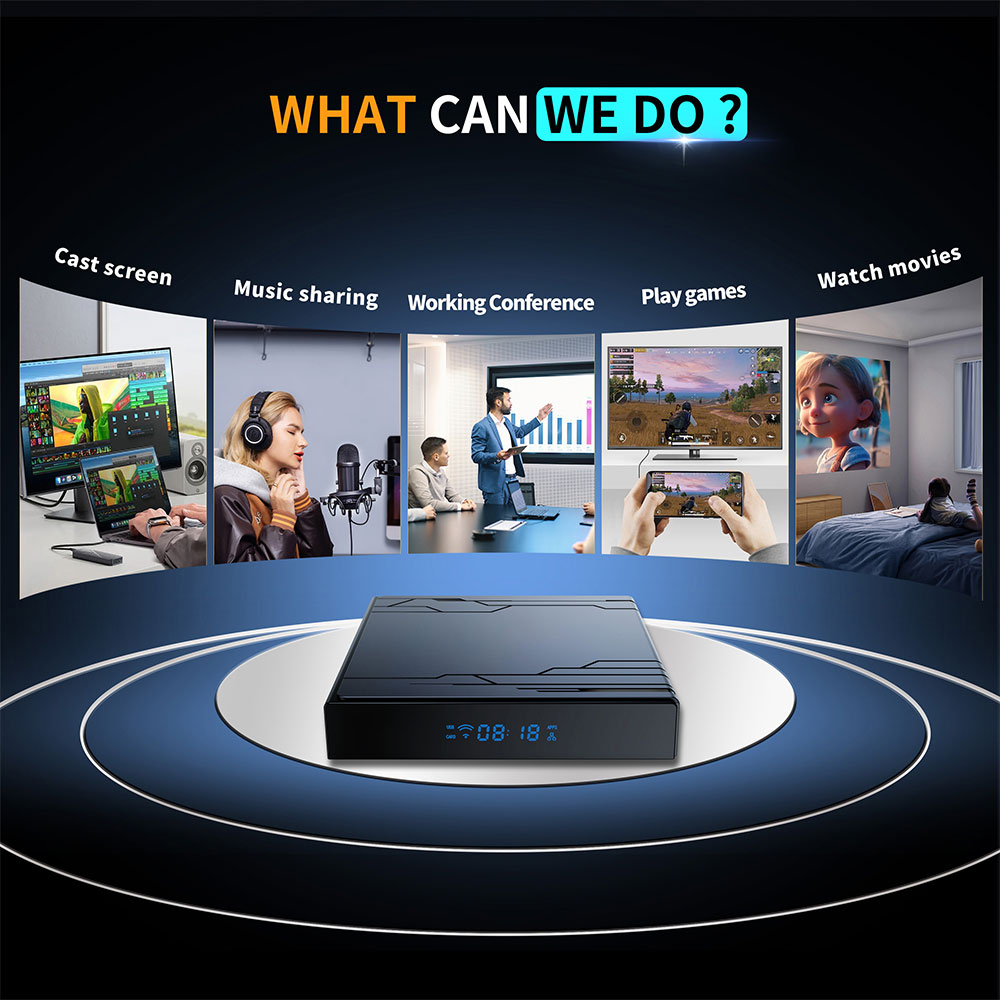 New TV Box Android 14 Amlogic S905Y5 4K HDR10 WiFi 6 Streaming Device