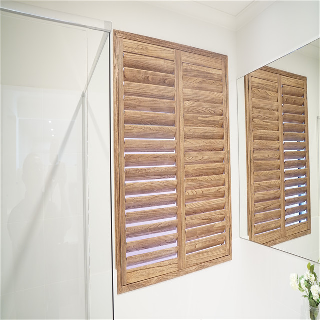 China Poly Plantation Shutter with Tilt Rod China Window Shutter PVC Window Shutter