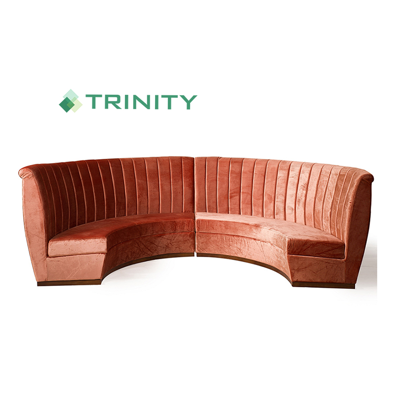 Maßgeschneidertes Restaurant-Club-halbrundes Form-Stand-Sofa