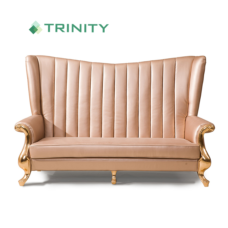 Bespoke Hotel Furniture American Upholstered Carved Channel Sofa