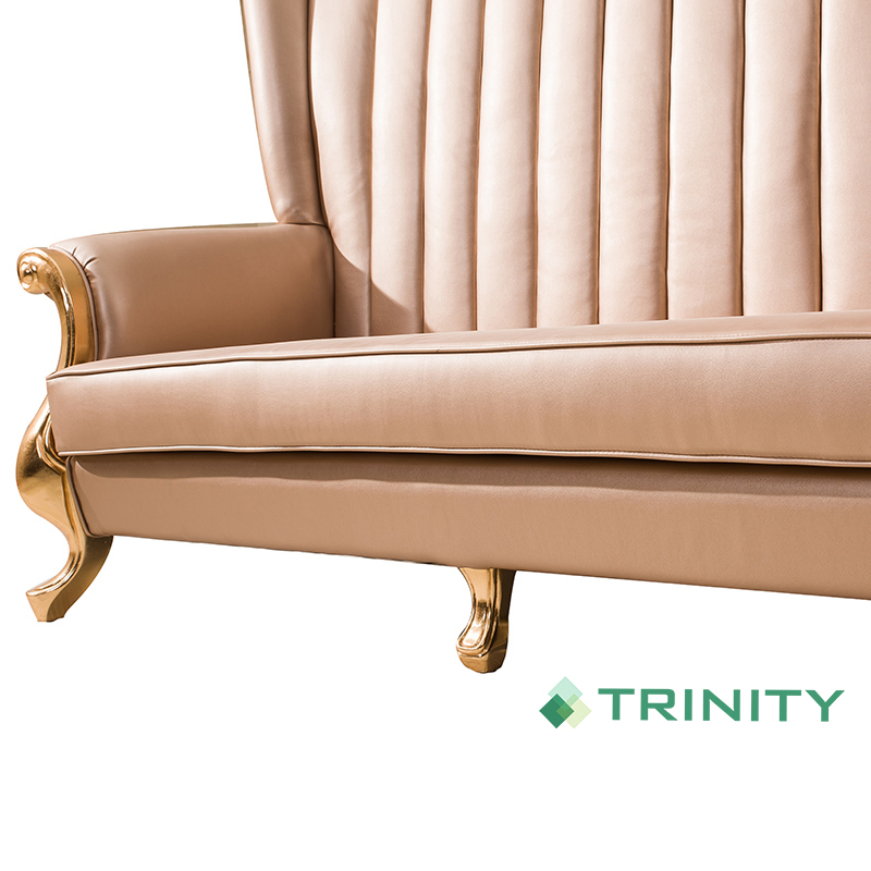 Bespoke Hotel Furniture American Upholstered Carved Channel Sofa