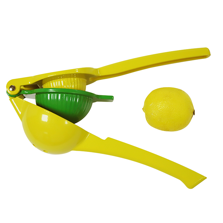 China Factory Direct Aluminium Alloy 2 In 1 Manual Press Citrus Fruit Juicer Lemon Lime Squeezer manufacturer