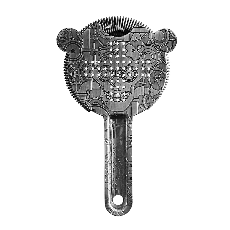 China stainless steel bar tools cocktail strainer manufacturer
