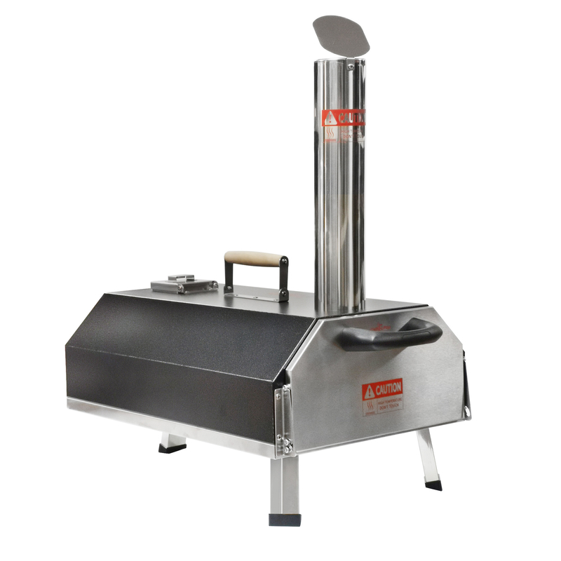 Trapezoid Pizza Oven Automatic Rotating Pizza Cooker Outdoor Camping