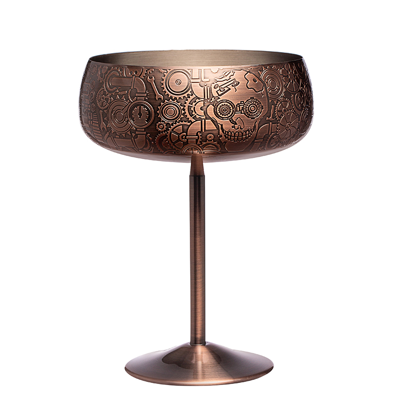 Stainless Steel Wine Glass Painting Martini Glasses For Cocktails
