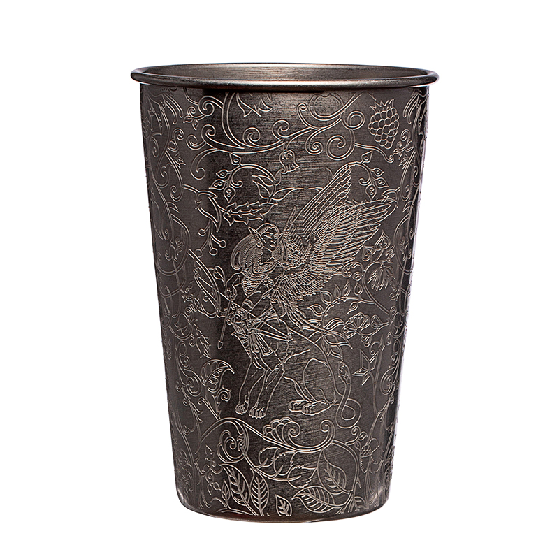 Metalen roestvrijstalen wijnglas voor bar thuis buiten kamperen