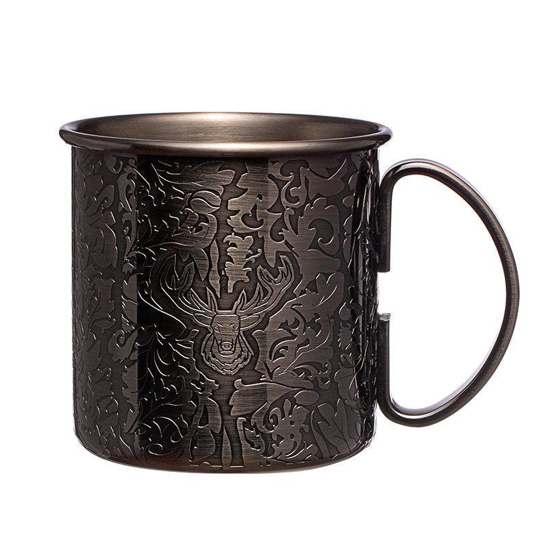 Neues Design Barware Tools 304 Edelstahl Weinbecher Bierkrug für Camping Party