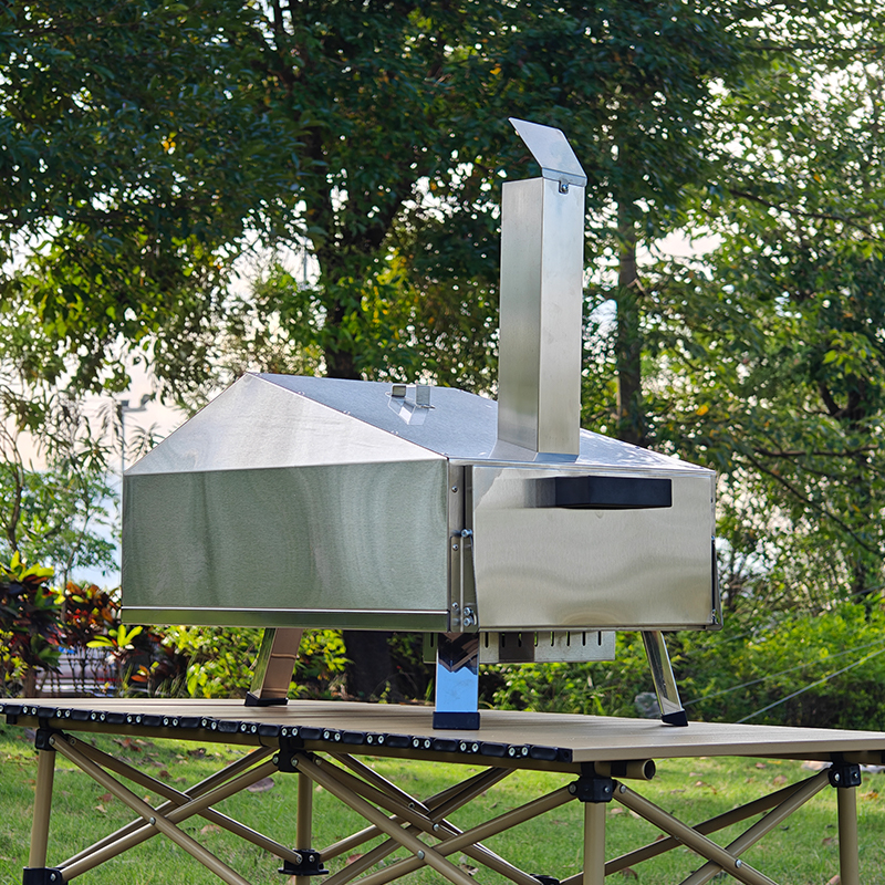 중국 스테인레스 스틸 피자 메이커 휴대용 야외 피자 오븐 캠핑 피크닉 제조업체