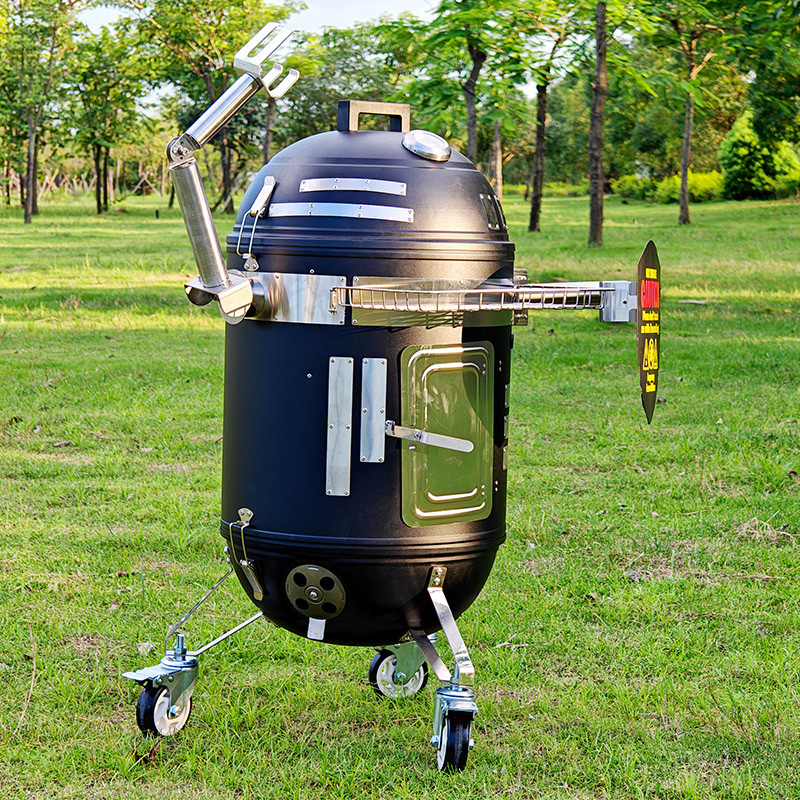 Stainless Steel Spacebot Smoker Grill For Outdoor Barbecue