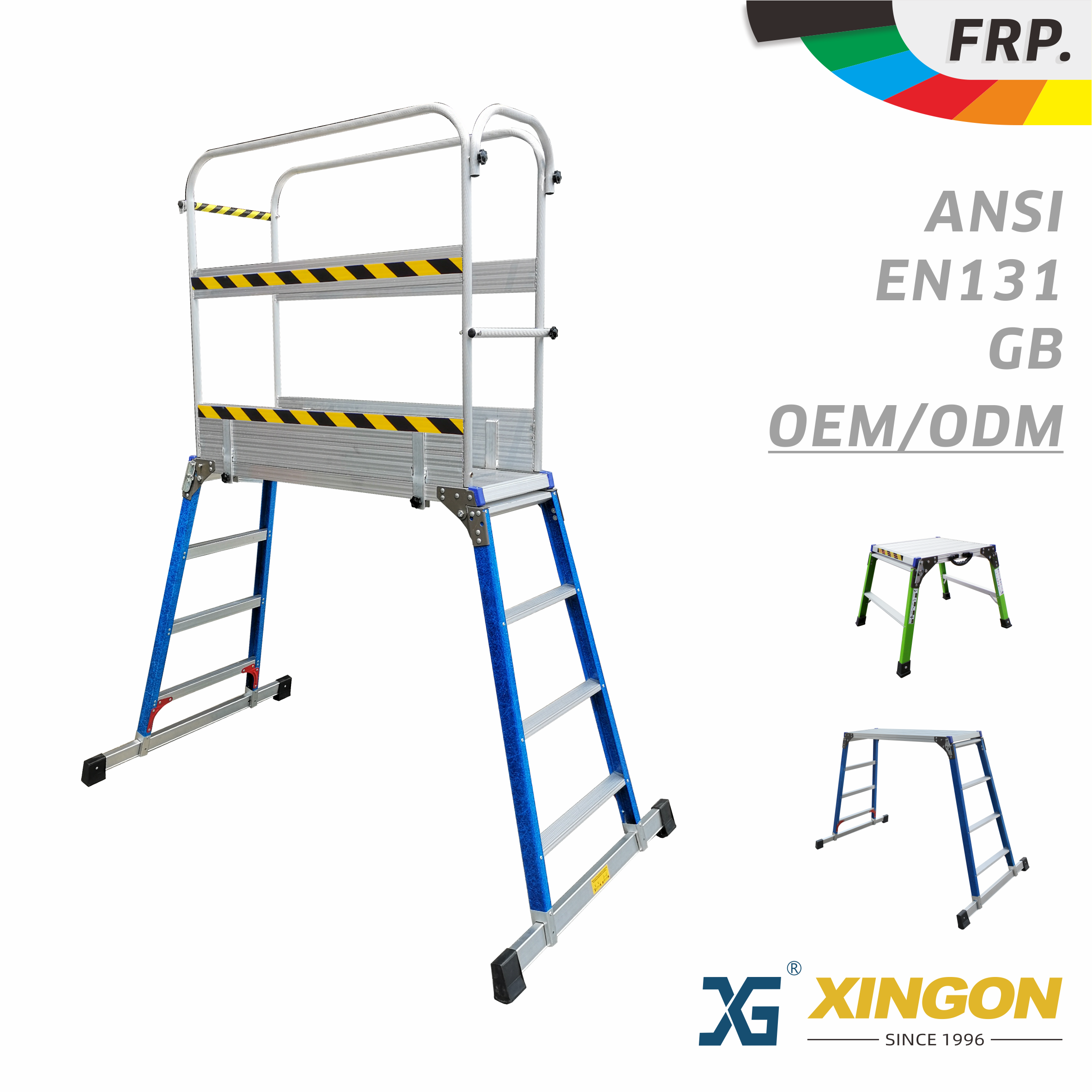 XG-118F 【FIBRA DI VETRO】 Scala per piattaforma di lavoro