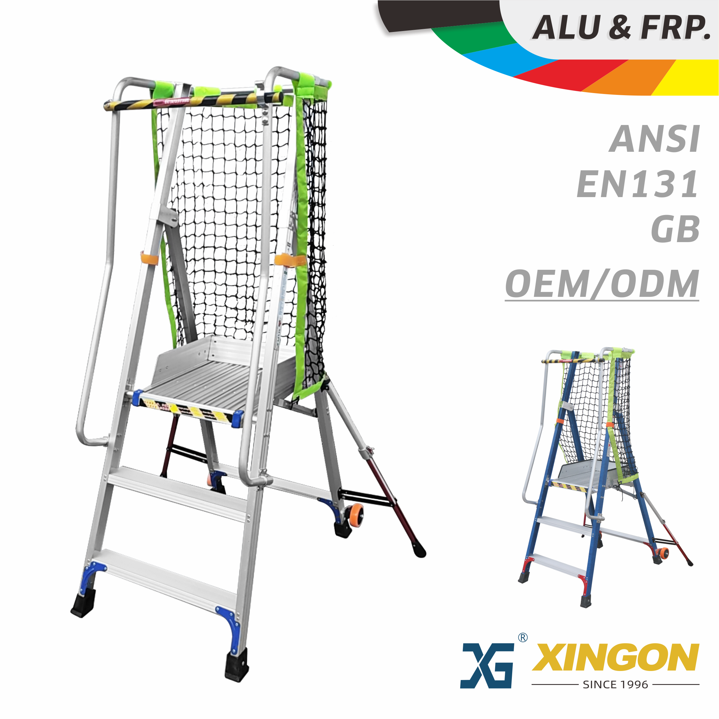 XG-318A/F 【Aluminum / Fiberglass 】 Folding platform - COPY - jgkuph