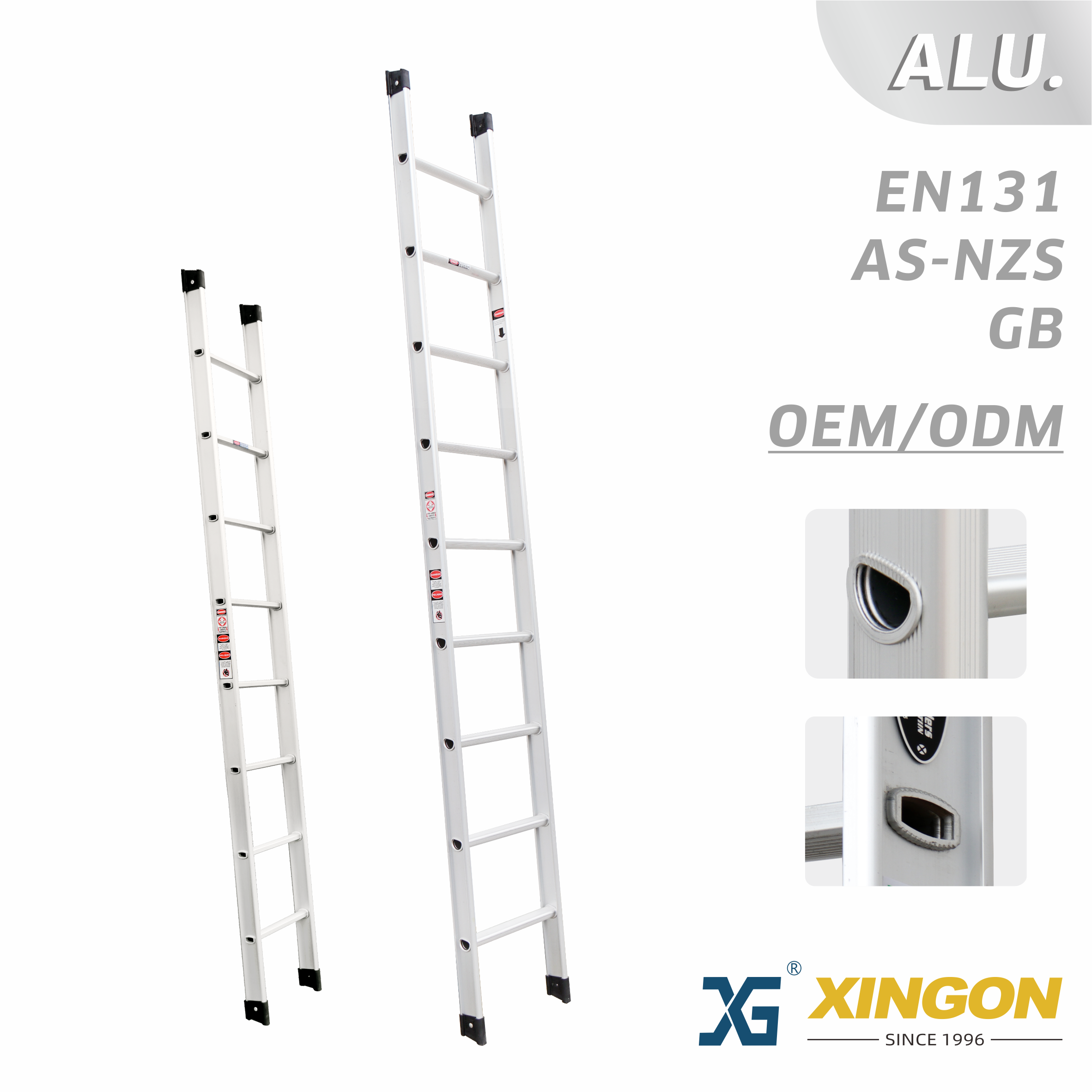 XG-112A/D 【Alluminio】 Scala per ponteggi