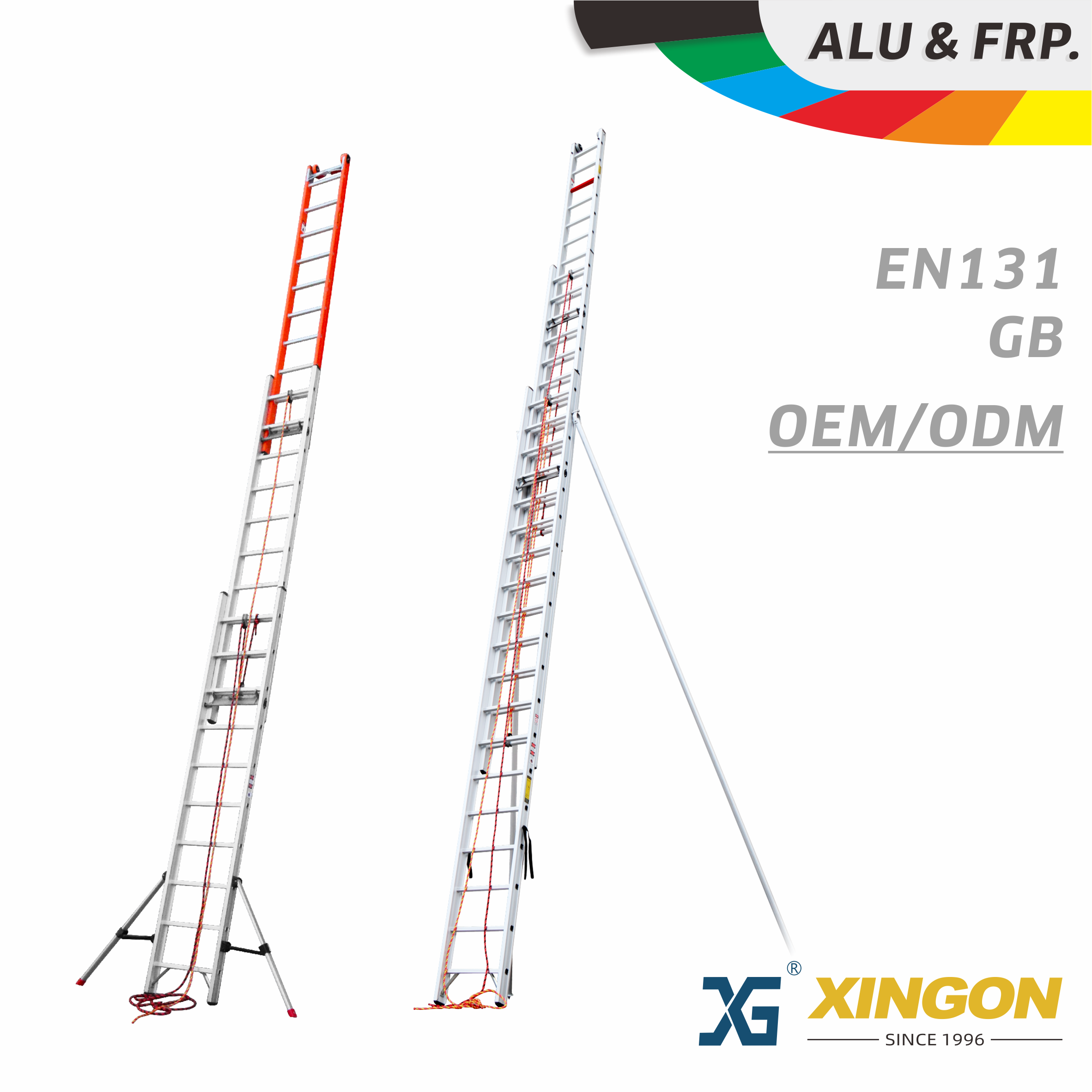 XG-119S/SF 【Alluminio/Fibra di vetro】 Scala di estensione antincendio