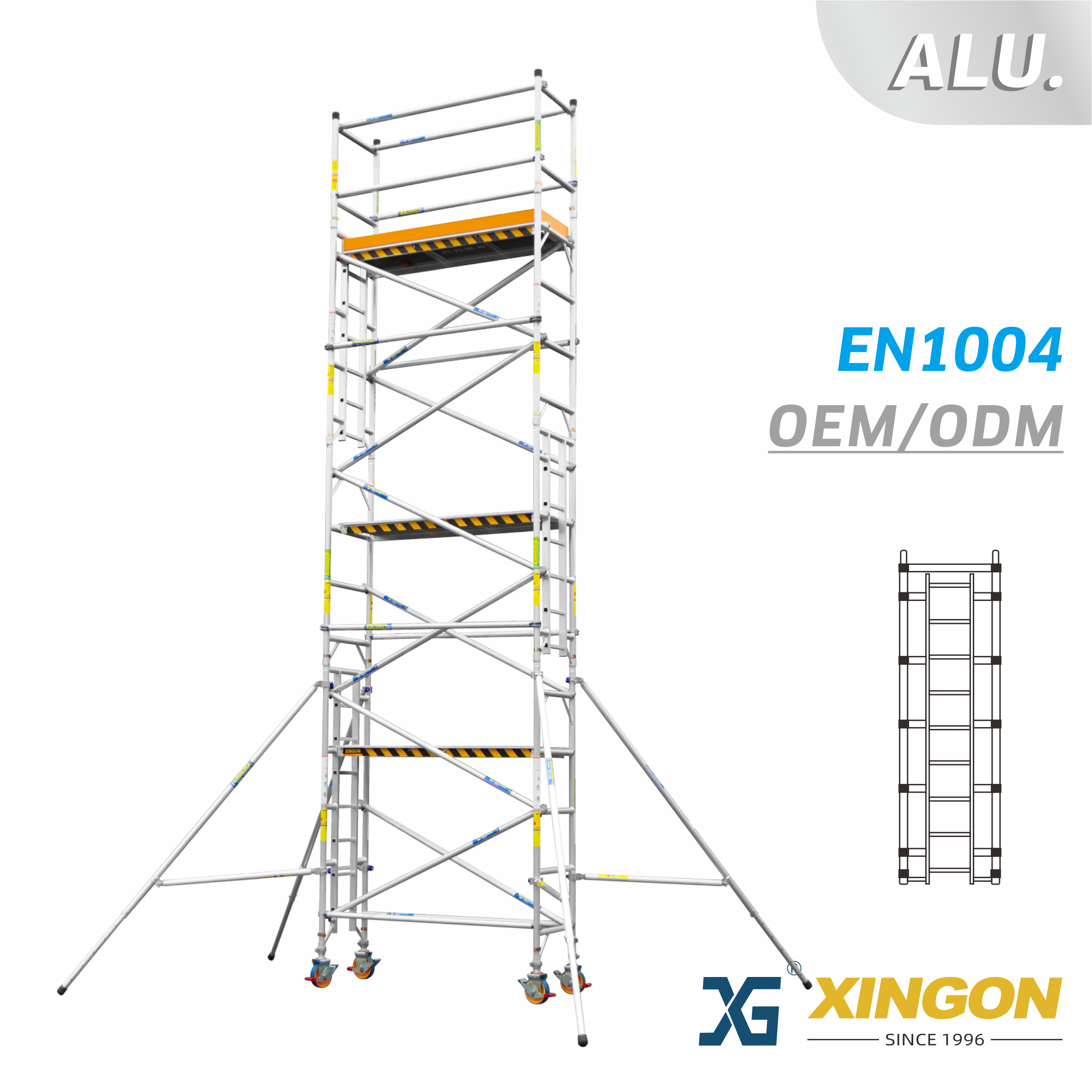 XG-178S 【ALUMINIUM】 Échafaudage étroit
