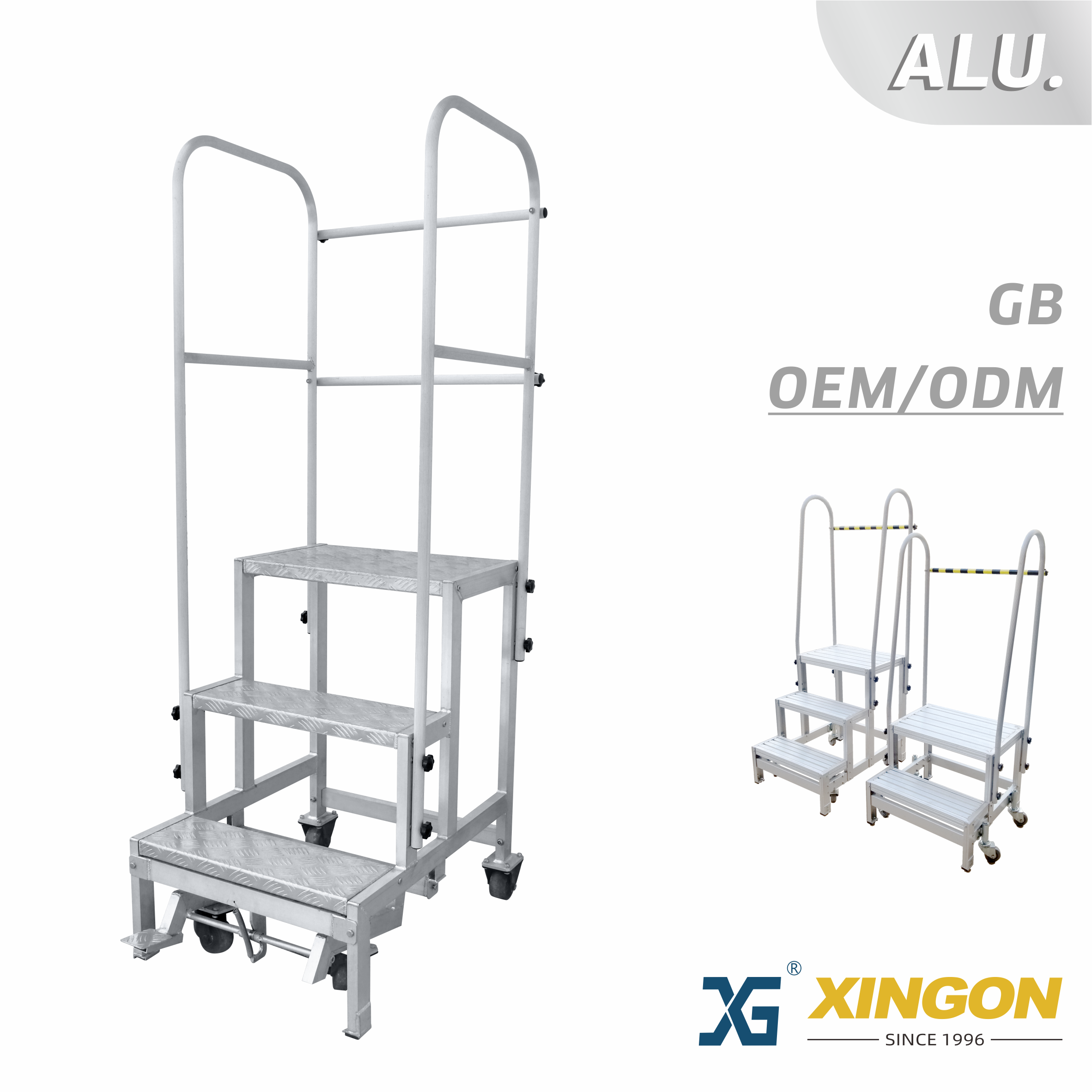 XG-259/359 【ALLUMINIO】 Assemblaggio della piattaforma di lavoro-modulo CKD