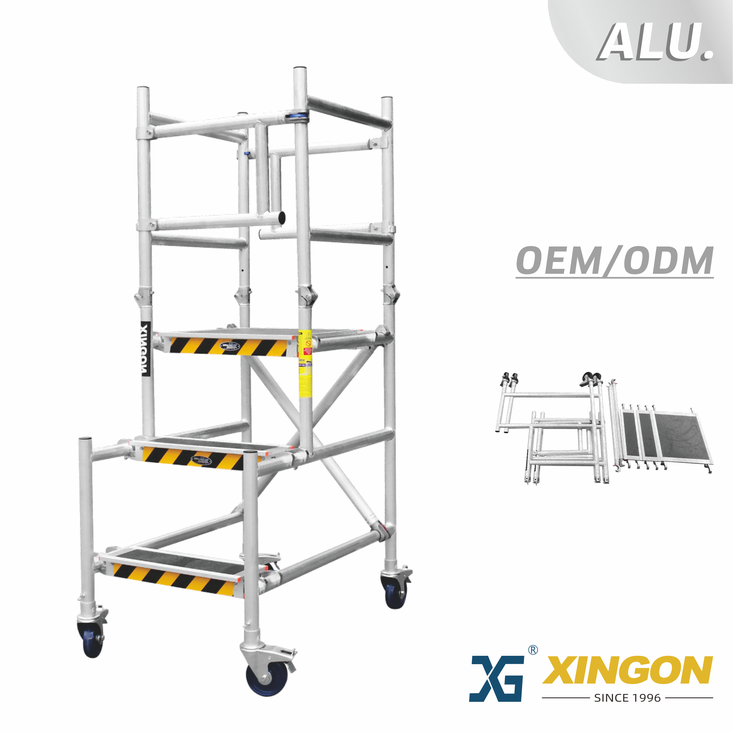XG-559 【ALLUMINIO】 Torre a piegatura rapida