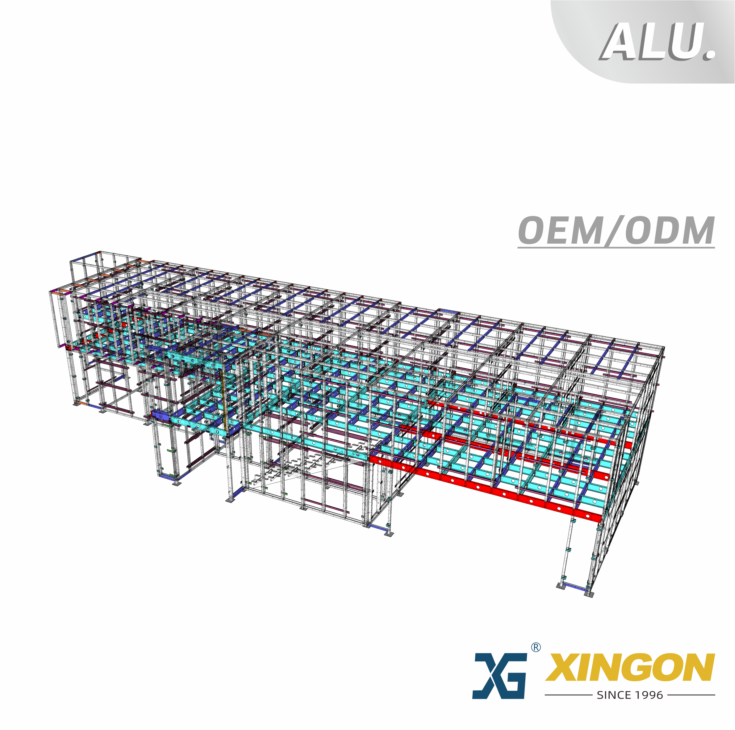 XG-606 【ALUMINIUM】 Système d'exposition