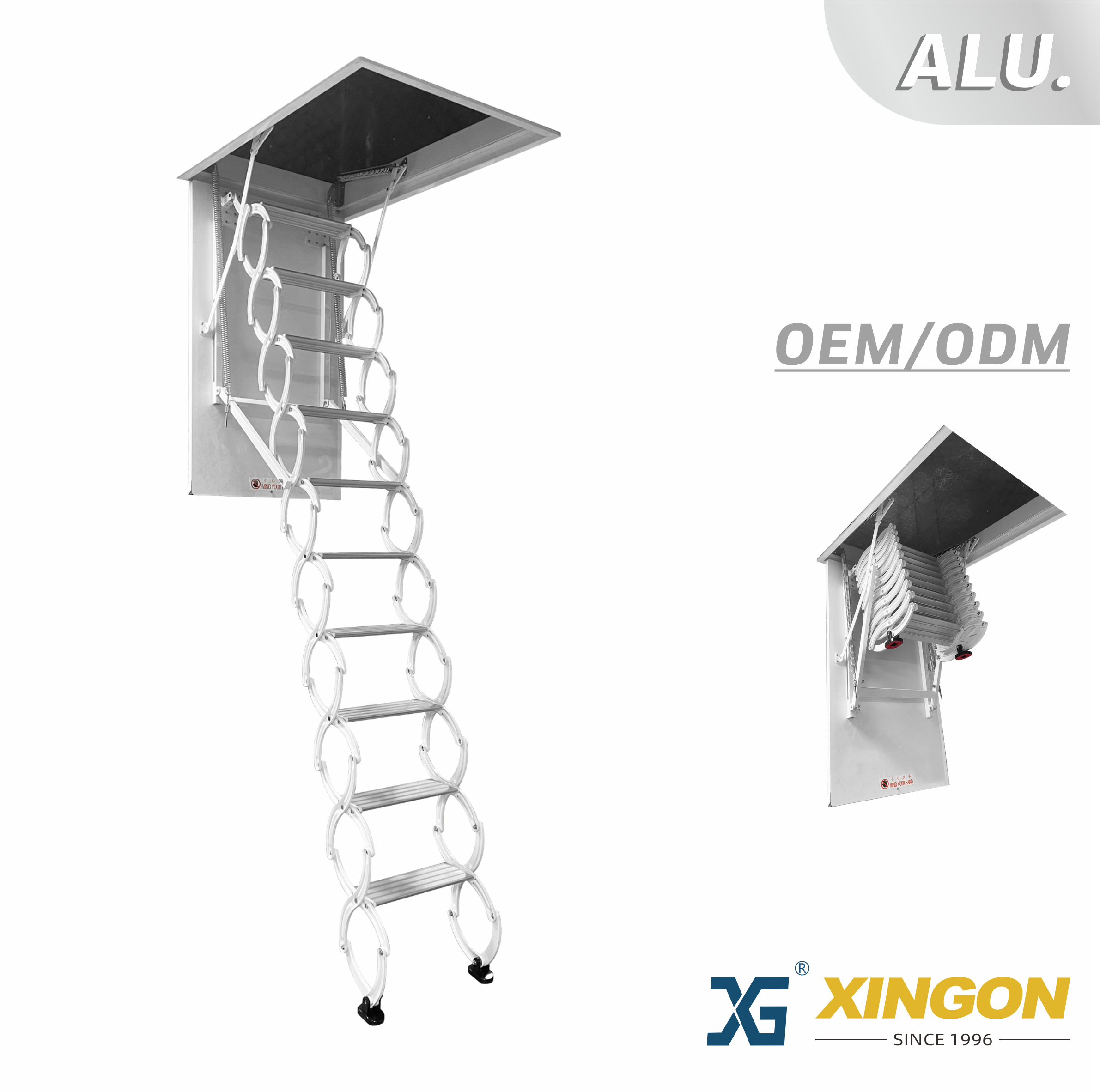 porcelana 【ALUMINIO】Escalera retráctil para ático fabricante