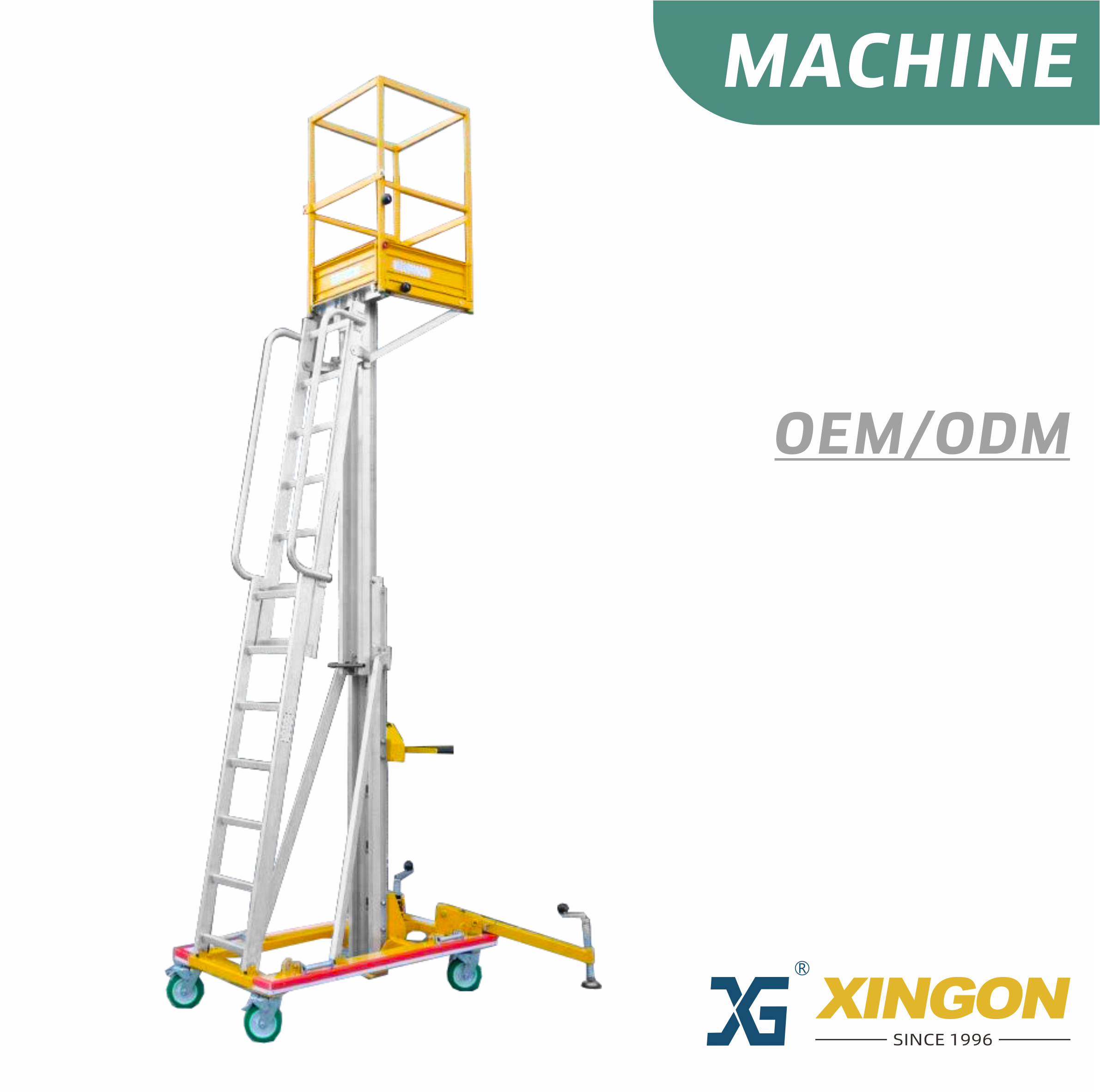 XG-180 【PER ARRAMPICATA E SOLLEVAMENTO】 Piattaforma di sollevamento idraulica a comando manuale