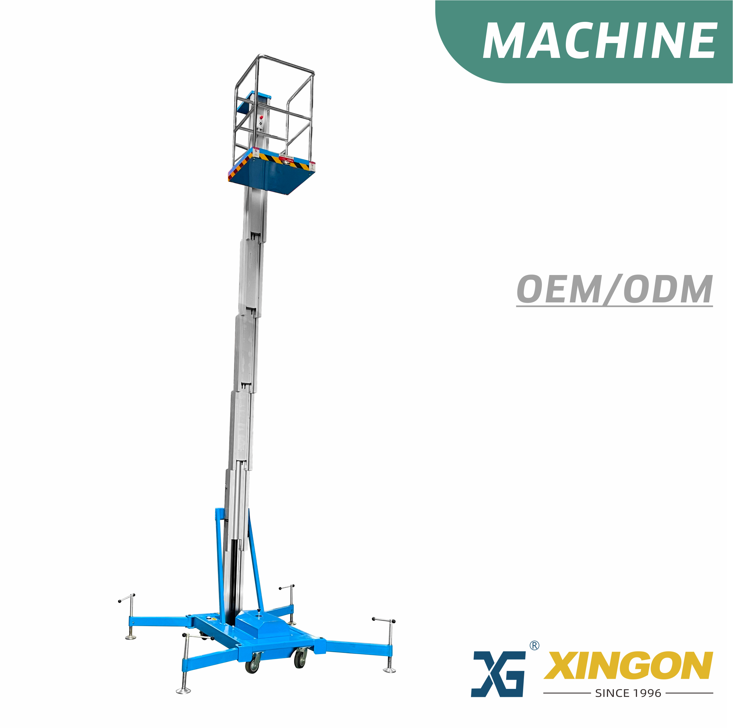 China XG-181【FOR CLIMBING & HOISTING】Single Mast Hydraulic Lifting Platform manufacturer