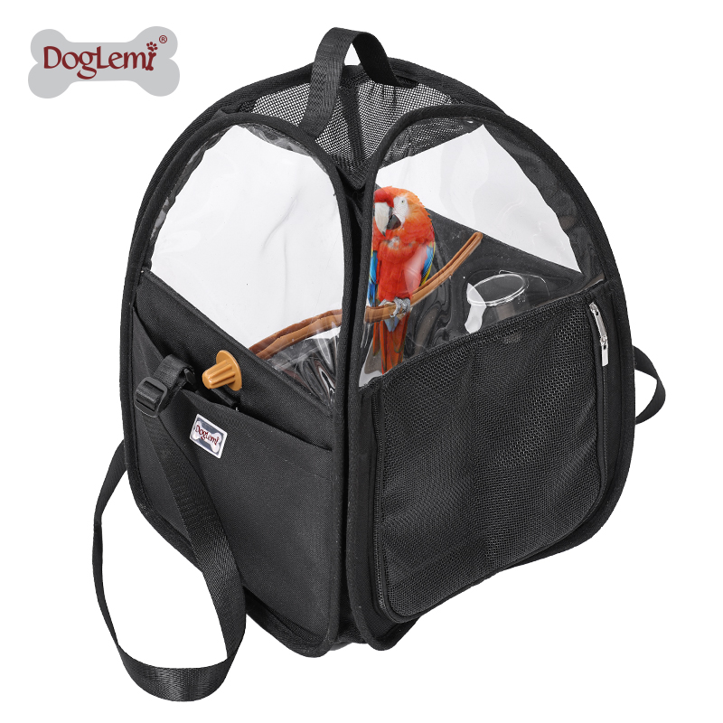 China Parrot Bird Portable Backpack Carrier with Perch Feeding Bowl and Tray Pet Bird Outdoor Travel manufacturer