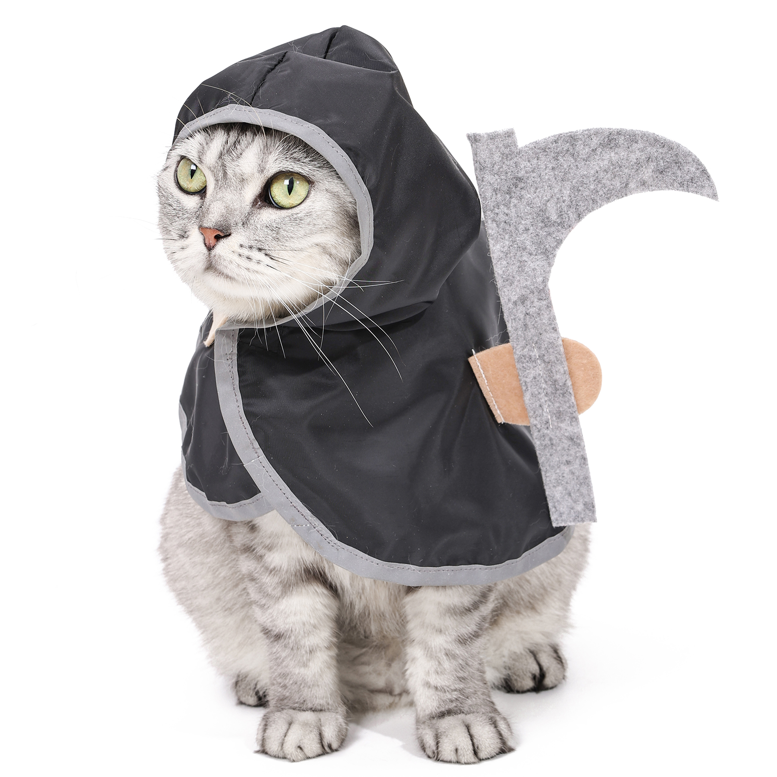 Halloween chat vêtements habiller manteau chat Reaper manteau transformant robe lavable animal de compagnie Halloween vêtements Reaper transformant partie mignon costume animal changement robe
