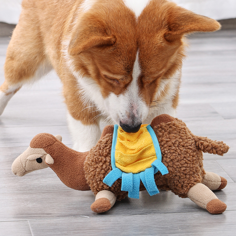 Camel shape design high quality dog snuffle toy wholesale custom dog puzzle toys manufacturer