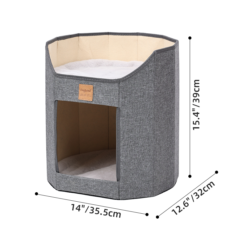 Two-color selection double-layer four-season folding cat litter