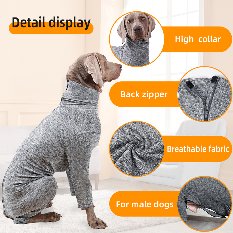 Wholesale Female Male Dog Onesie Shedding Bodysuit for Dogs Pet After Surgery Recovery Suit