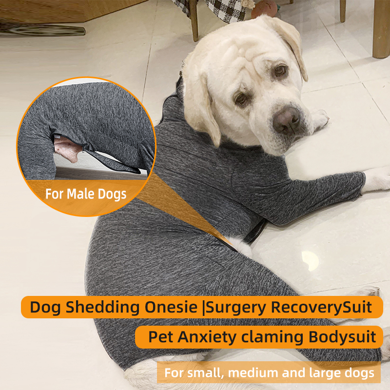 Wholesale Female Male Dog Onesie Shedding Bodysuit for Dogs Pet After Surgery Recovery Suit