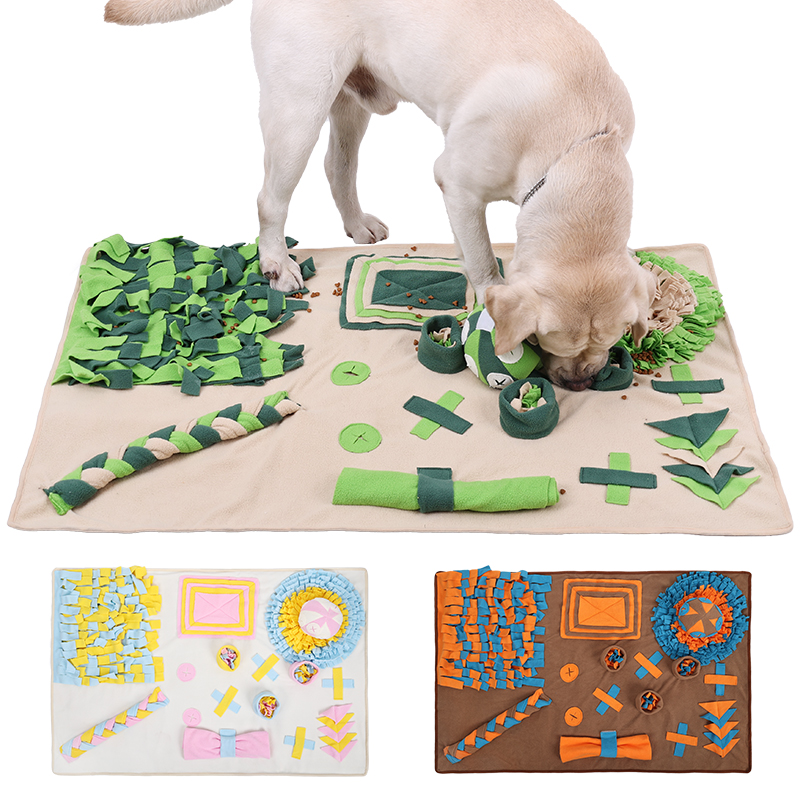 Interactive Snuffle Dog Puzzle Toys Encourages Natural Foraging Skills Large Breed Dog Smell Training Feeding Mat