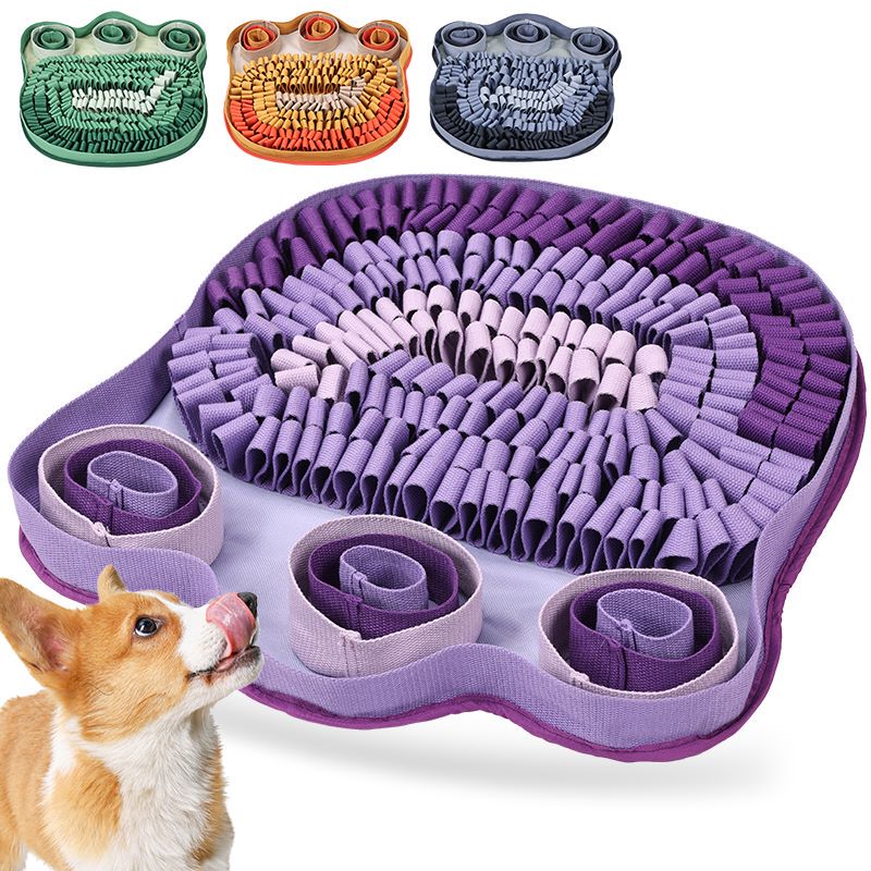 Heavy Paw Design Dog Food Forage Mat Snuff Training Bowl Pet Foraging Feeding Mat