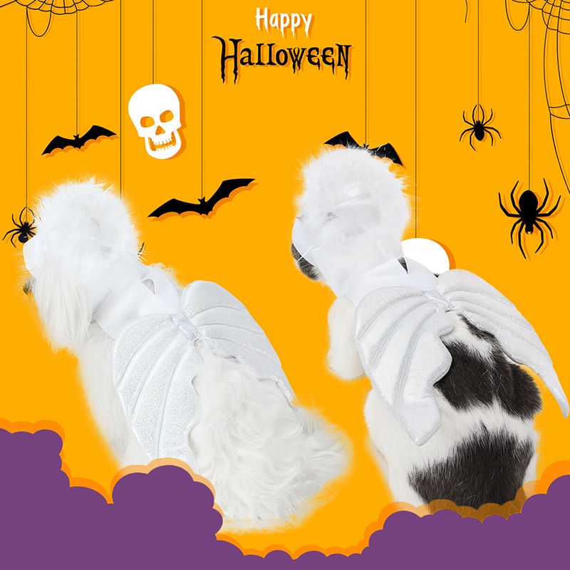 Halloween Christmas Holiday Angel Dog Costume Wings Cat Angel Costume Fairy Wings