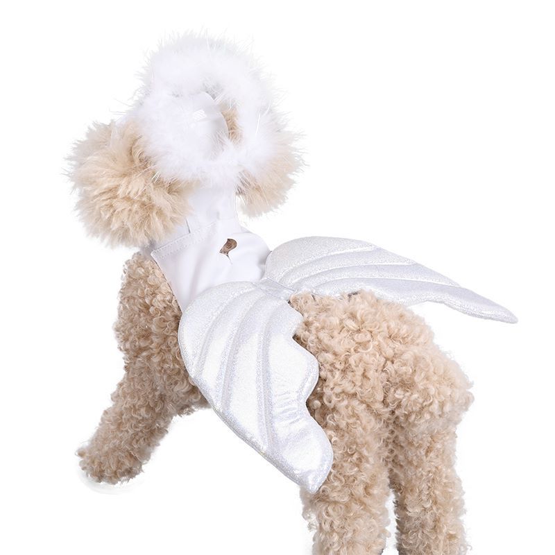 Halloween Christmas Holiday Angel Dog Costume Wings Cat Angel Costume Fairy Wings
