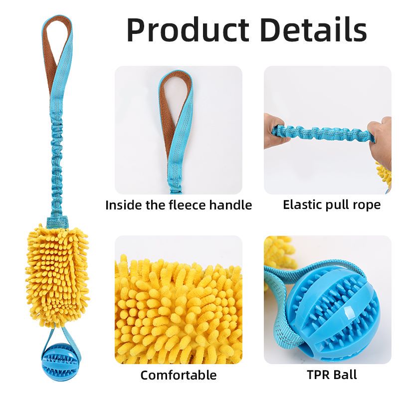 Direct factory dog Rope Toys for chew Training bungee tough rope for Tug of War Dog Toys