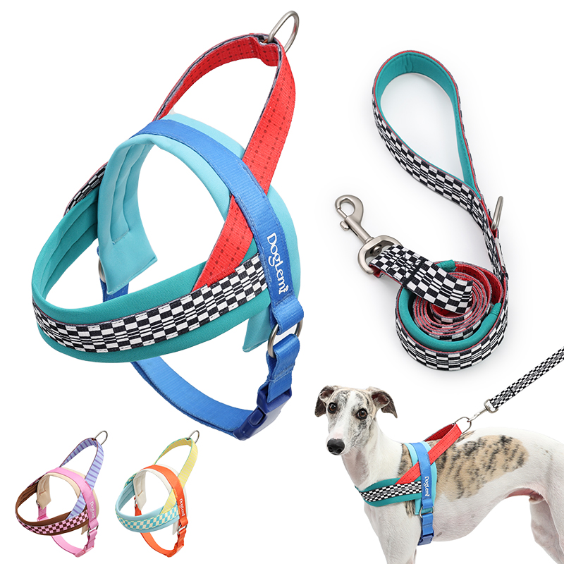 Arnés para perros bonito Anti-tirón, pequeña malla transpirable, logotipo personalizado, arnés para perros duradero e impermeable, accesorios para perros