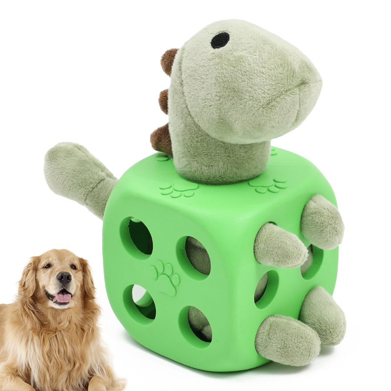 Venta caliente al aire libre interactivo dinosor perro juguete entretenimiento diario respetuoso del medio ambiente juguetes para mascotas perro juguete de goma