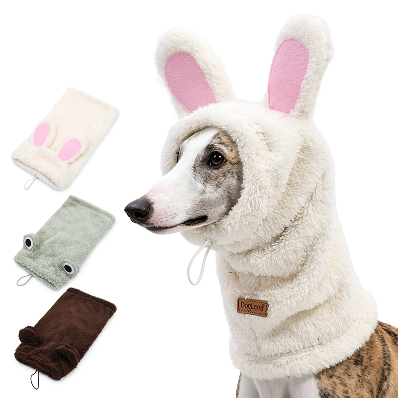 Doglemi Bequeme Passform Halloween Weihnachten Verstellbare Dichtheit Neues Design Haustier-Fleece-Kapuzenschal für den Außenbereich Heimtierbedarf