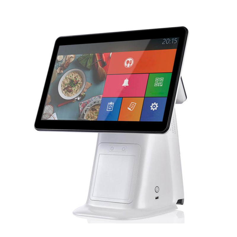 Λευκό 15,6 ιντσών Λευκό Capacitive Touch Restaurant Pos Systems Pos Machine