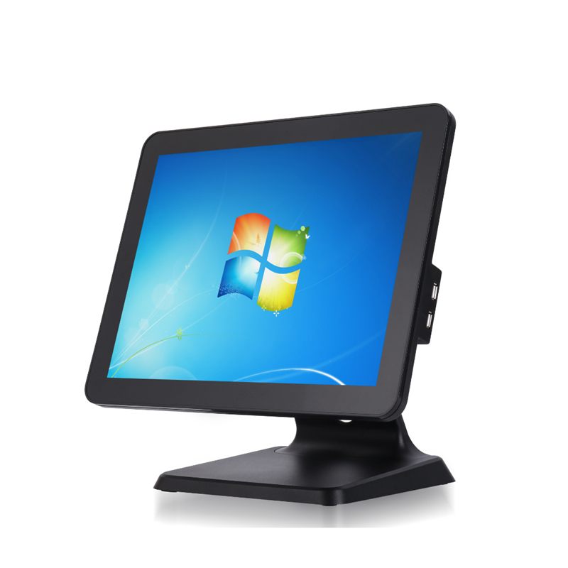 (POS-1519) Écran tactile Windows de 15,1 pouces POS Borne avec base en alliage d'aluminium