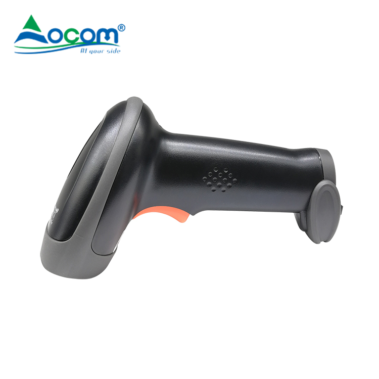 OCBS-W235 Supermercado portátil Qr 2D sem fio móvel leitor de código de barras de dente azul
