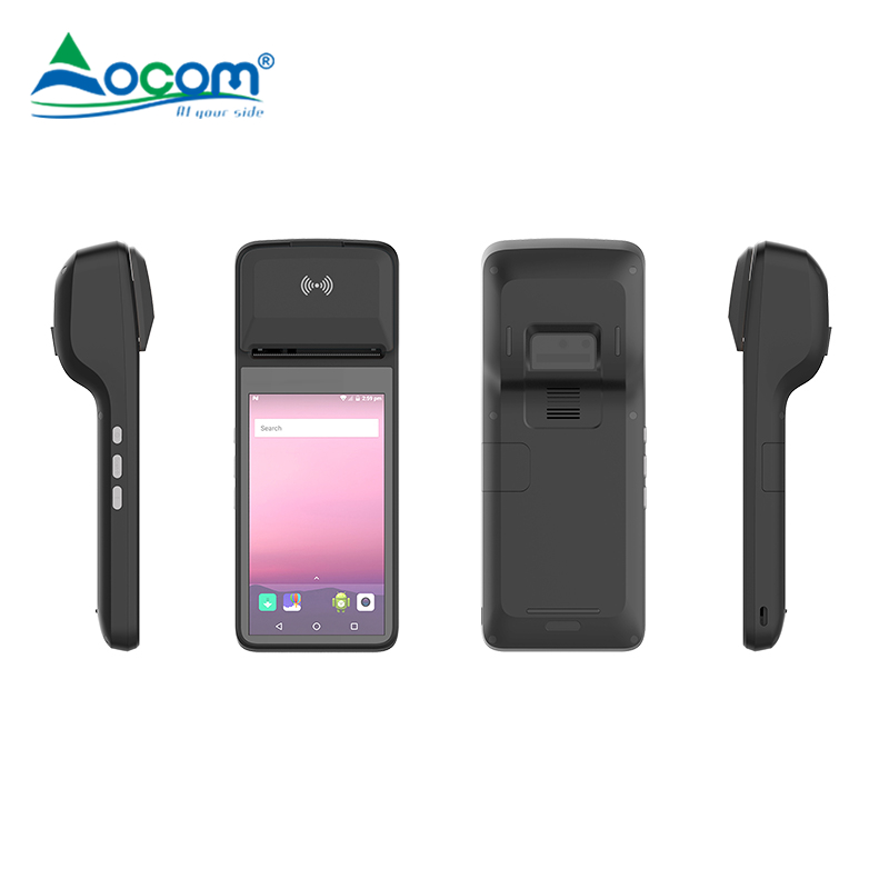 5.0 Inch HD IPS Scherm Android 11 Draagbare Pos Terminal met 58mm thermische Printer, Scanner, NFC/CCD