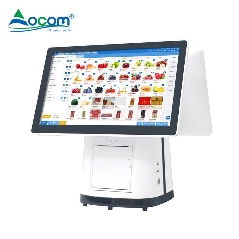 POS-L156 15,6 Zoll kapazitiver Touch-BOE-EDP-Bildschirm in einemPOSSystems 58MM und 80MM Hochgeschwindigkeits-Thermodrucker zum Verkauf