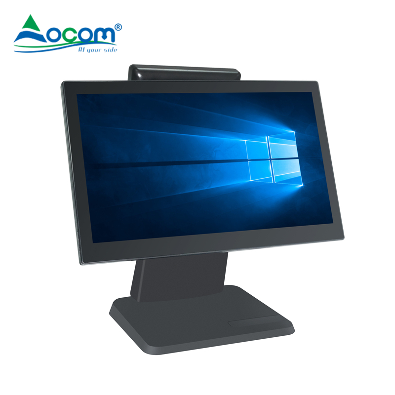 Windows de 15,6 pulgadas o Android Touch con pantalla para el cliente, pantalla secundaria y máquinas registradoras MSR de Pos Systems